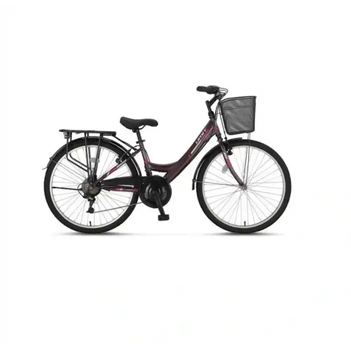 ÜMİT 2608 SAFIRO SEPETLİ BAYAN ŞEHİR BİSİKLETİ V 26 JANT 21 VİTES MÜRDÜM