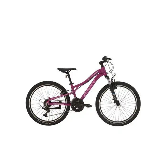 BİSAN KDX 2800-V KADIN DAĞ BİSİKLETİ 30CM V 24 JANT 21 VİTES MOR PEMBE BEYAZ