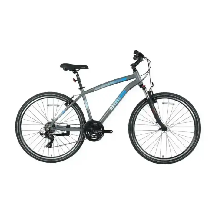 BİSAN GUIDA AMT. ERKEK ŞEHİR BİSİKLETİ 52CM V 28 JANT 21 VİTES GRİ MAVİ