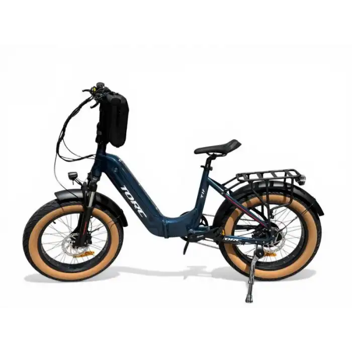 TORC T1F ELEKTRİKLİ KATLANIR BİSİKLET 420H HD 20 JANT 7 VİTES LACİVERT BEYAZ