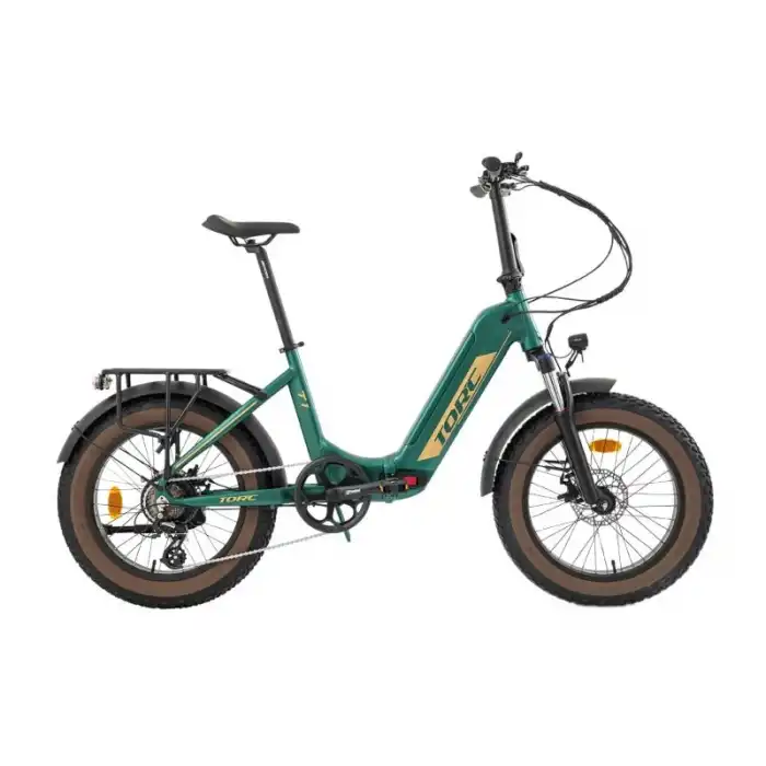TORC T1F ELEKTRİKLİ KATLANIR BİSİKLET 420H HD 20 JANT 7 VİTES YEŞİL GOLD