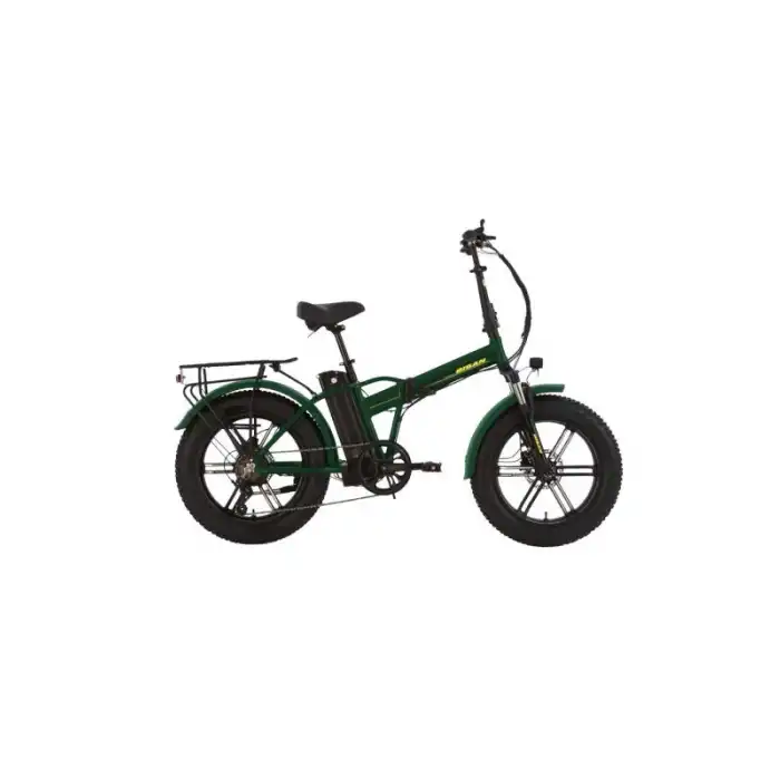 BİSAN E-FOLDİNG F3 ELEKTRİKLİ KATLANIR BİSİKLET 43CM HD 20 JANT 7 VİTES HAKİ SARI