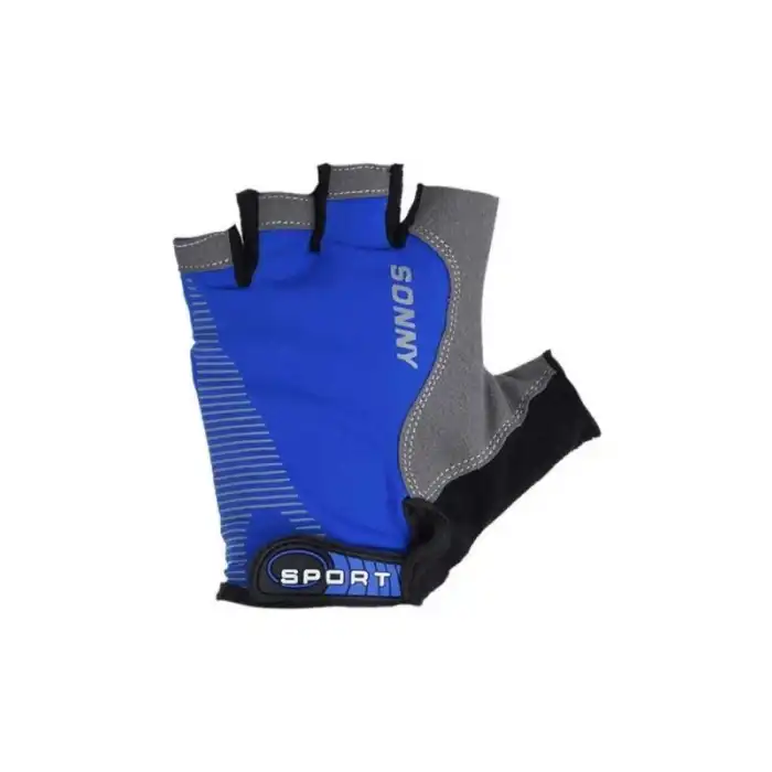 SPORT SONNY XBYC-HJ-1502 KISA PARMAK ELDİVEN L MAVİ SİYAH