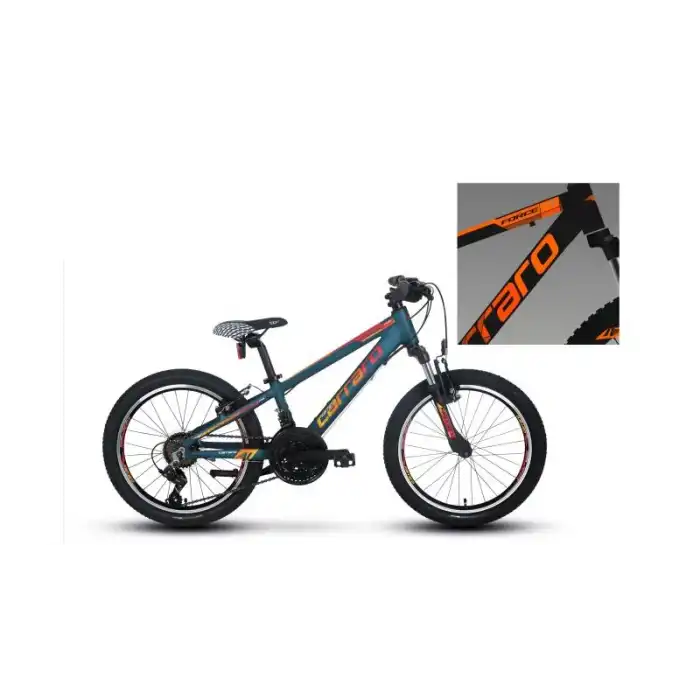CARRARO FORCE 200 ERKEK ÇOCUK BİSİKLETİ 250H V 20 JANT 21 VİTES ANTRASIT TURUNCU BEYAZ