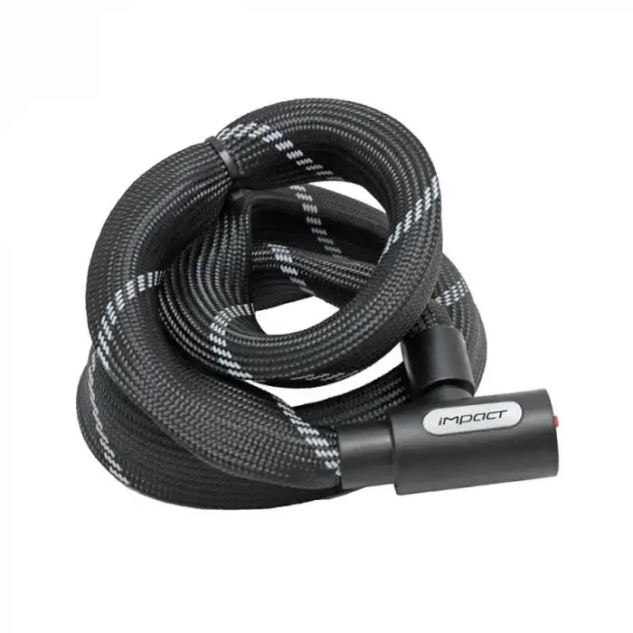 İMPACT BİSİKLET KİLİT ANAHTARLI ZİNCİR HALTER 6X1200 SİYAH KLT-308