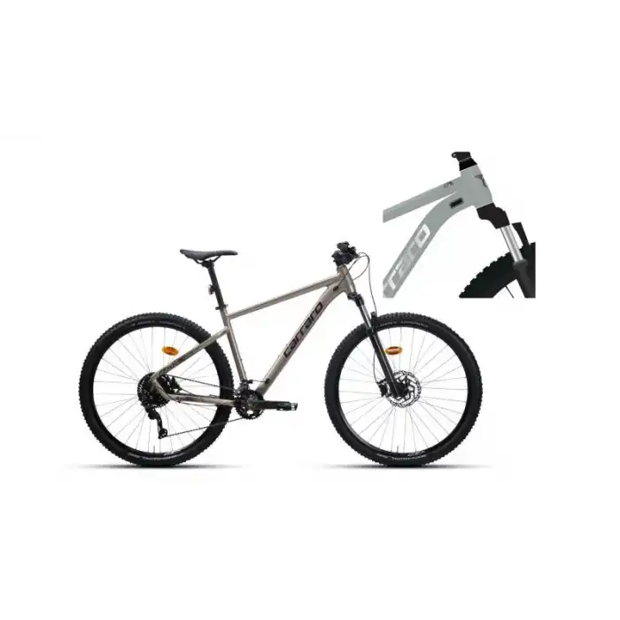 CARRARO CRX 920 ERKEK DAĞ BİSİKLETİ 480H HD 29 JANT 20 VİTES NARDO GRI KOYU GRI-KROM