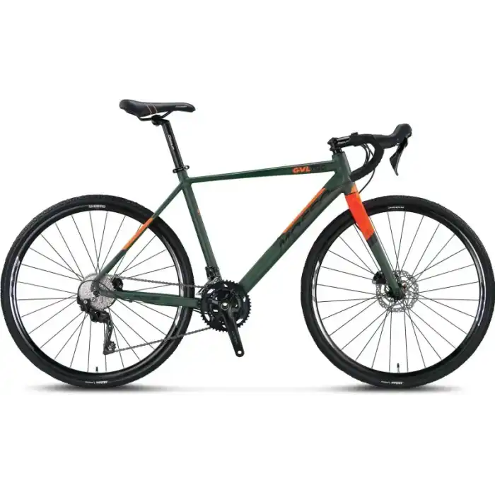MOSSO GVL700-GRX400 ERKEK YARIŞ BİSİKLETİ 500H HD 28 JANT 20 VİTES HAKİ TURUNCU