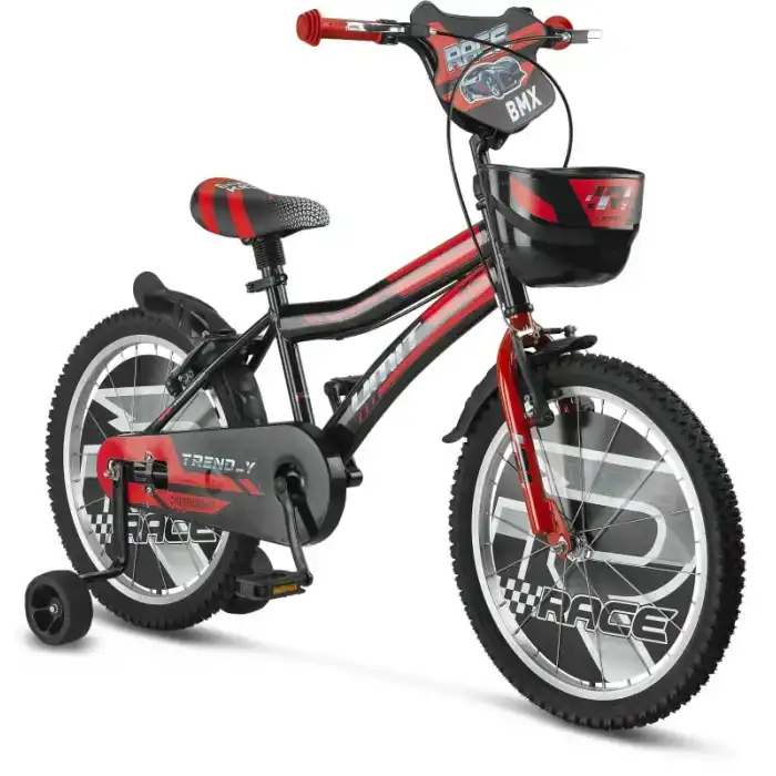 ÜMİT 1602 TREND-Y-BMX-SEPET-V-ERKEK ÇOCUK BİSİKLETİ 16 JANT SİYAH KIRMIZI