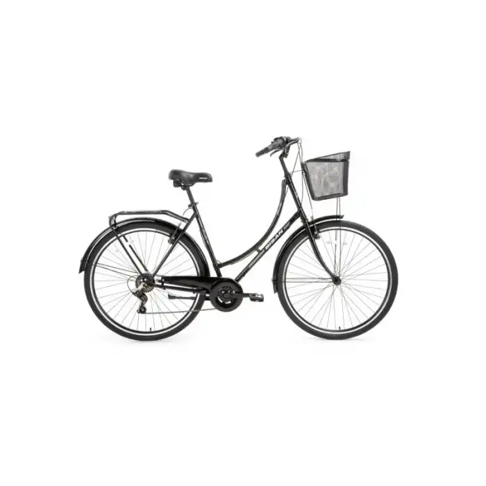 BİSAN PARADISE S KADIN ŞEHİR BİSİKLETİ 56CM V 28 JANT 7 VİTES PARLAK SİYAH GRİ