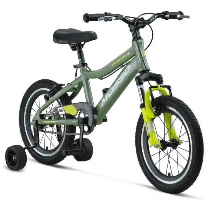 MOSSO WILDFIRE M-16-V ERKEK ÇOCUK BİSİKLETİ  255H 16 JANT ARMY FISTIK YEŞİL