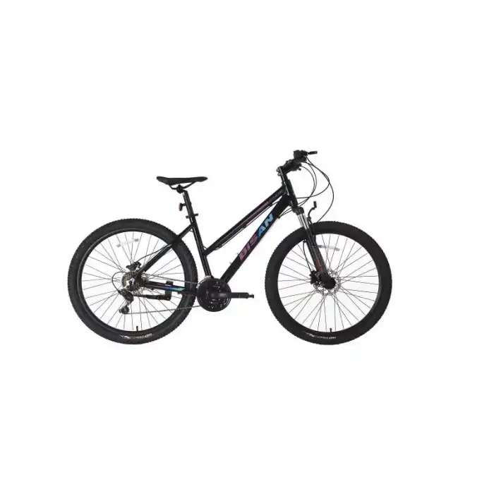 BİSAN ATHENA KADIN DAĞ BİSİKLETİ 43CM HD 26 JANT 21 VİTES PARLAK SİYAH MAVİ MOR