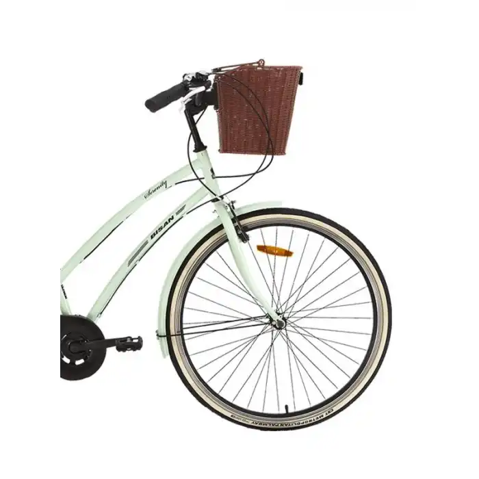 BİSAN SERENITY S KADIN ŞEHİR BİSİKLETİ 48CM V 28 JANT 7 VİTES MİNT YEŞİL SİYAH
