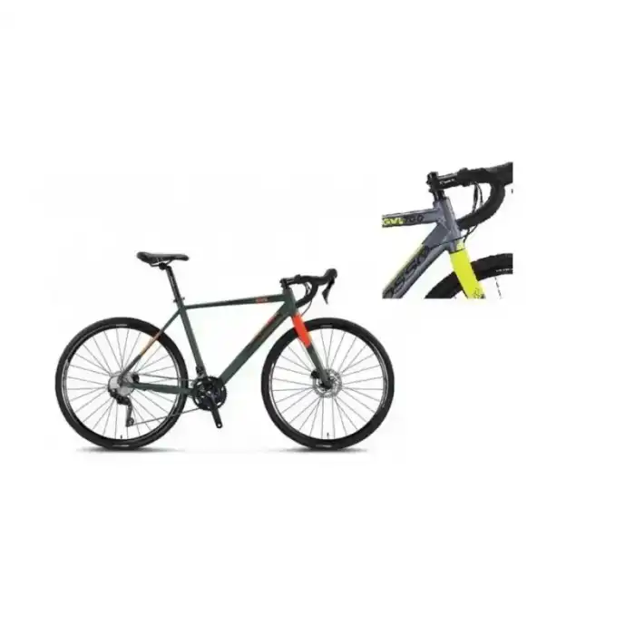 MOSSO GVL700-GRX400 ERKEK YARIŞ BİSİKLETİ 580H HD 28 JANT 20 VİTES ANTRASIT-LIME