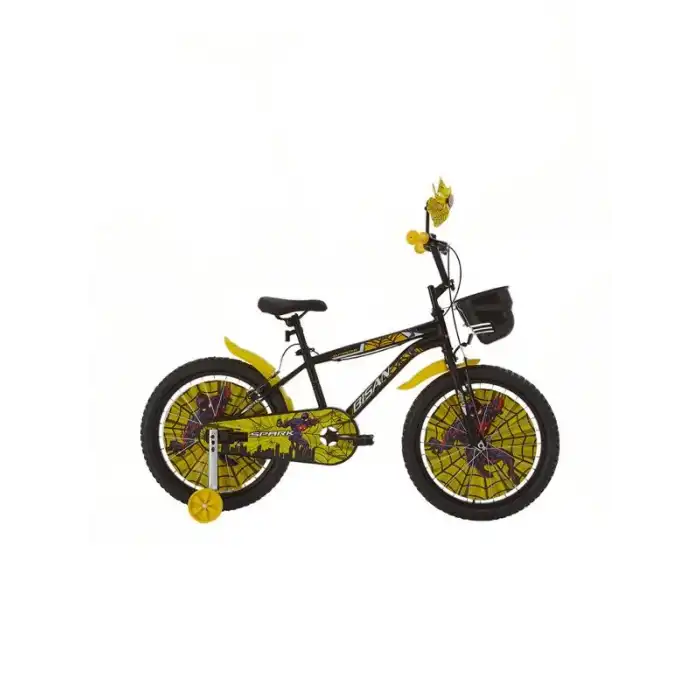 BİSAN SPARK ERKEK ÇOCUK BİSİKLETİ 30 CM V 20 JANT MAT SİYAH SARI