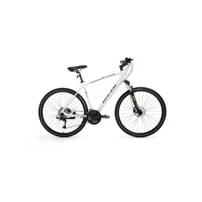BİSAN TRX 8500 ERKEK ŞEHİR BİSİKLETİ 46CM HD 28 JANT 27 VİTES MAT BEYAZ LACİVERT