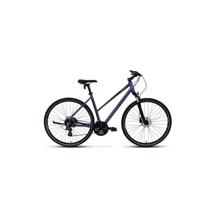 CARRARO SPORTIVE 226 KADIN ŞEHİR BİSİKLETİ 406H HD 28 JANT 24 VİTES MAT MOR KIRIK BEYAZ