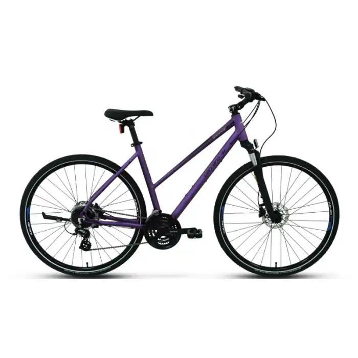 CARRARO SPORTIVE 226 KADIN ŞEHİR BİSİKLETİ 457H HD 28 JANT 24 VİTES MAT MOR KIRIK BEYAZ