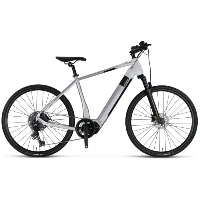MOSSO E-LEGARDA ELEKTRİKLİ ŞEHİR BİSİKLET 520H HYD 28 JANT 10 VİTES WHITE SILVER