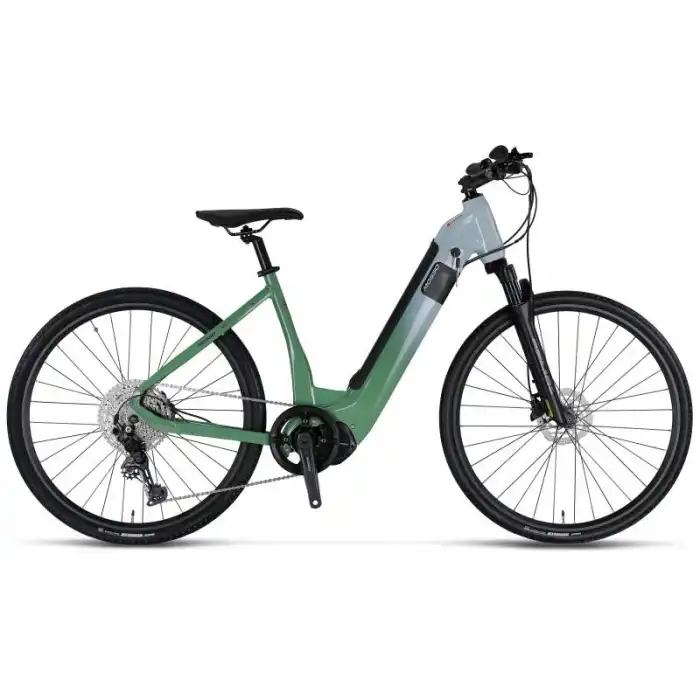 MOSSO E-LEGARDA ELEKTRİKLİ KADIN ŞEHİR BİSİKLET 450H HYD 28 JANT 10 VİTES GREEN L.GREEN