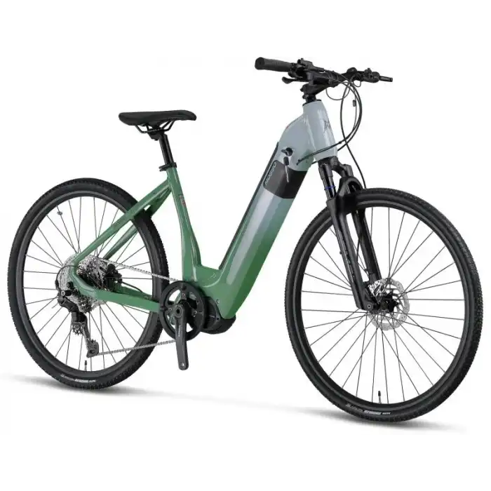 MOSSO E-LEGARDA ELEKTRİKLİ KADIN ŞEHİR BİSİKLET 450H HYD 28 JANT 10 VİTES GREEN L.GREEN