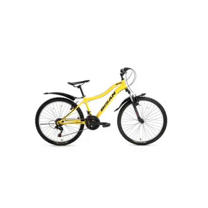 BİSAN ROCKY ERKEK DAĞ BİSİKLETİ 42CM V 26 JANT 21 VİTES CAT SARI SİYAH