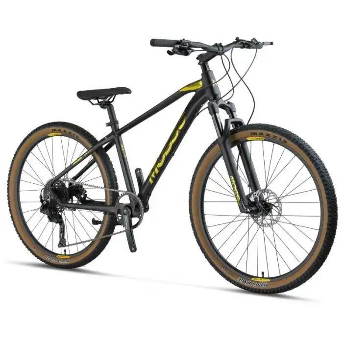 MOSSO GOLD EDITION-27 CUES ERKEK DAĞ BİSİKLETİ 406H HD 27.5 JANT 9 VİTES MAT SİYAH GOLD