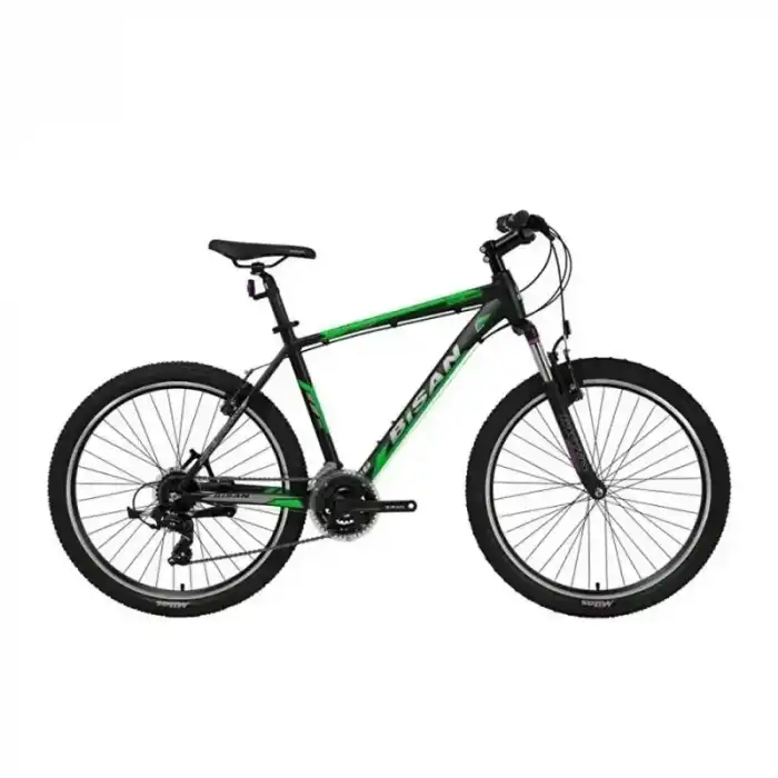 BİSAN MTX 7050 ERKEK DAĞ BİSİKLETİ 48CM V 29 JANT 21 VİTES MAT SİYAH YEŞİL