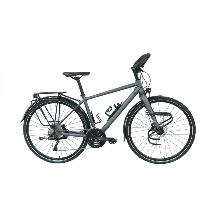 CARRARO CR-T WORLD ERKEK ŞEHİR BİSİKLETİ 560H HD 28 JANT 22 VİTES MAT ANTRASİT KIRMIZI