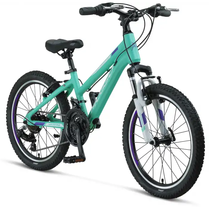 MOSSO WILDFIRE L-20-V KIZ ÇOCUK BİSİKLETİ 280H 20 JANT 18 VİTES EMERALD MOR