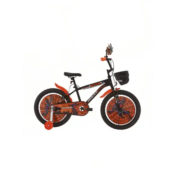 BİSAN SPARK ERKEK ÇOCUK BİSİKLETİ 30 CM V 20 JANT MAT SİYAH TURUNCU