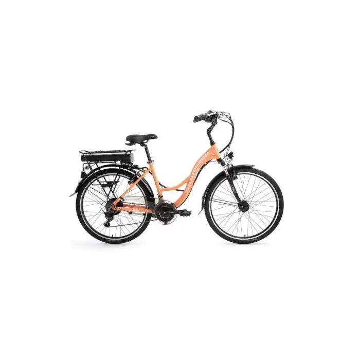 BİSAN FLORIDA ELEKTRİKLİ BİSİKLET 43CM V 26 JANT 21 VİTES MERCAN BEYAZ