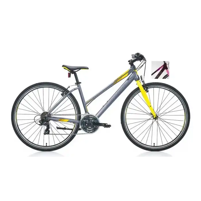 BİSAN HARDY ERKEK ŞEHİR BİSİKLETİ 55CM V 28 JANT 21 VİTES BUZ MAVİ SİYAH BEYAZ