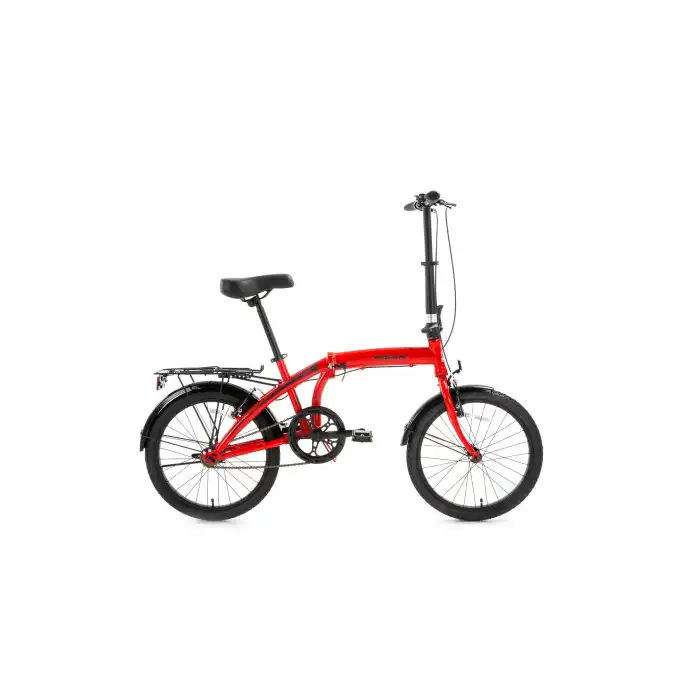 BİSAN TWIN KATLANIR BİSİKLET 32CM V 20 JANT 1 VİTES KIRMIZI SİYAH