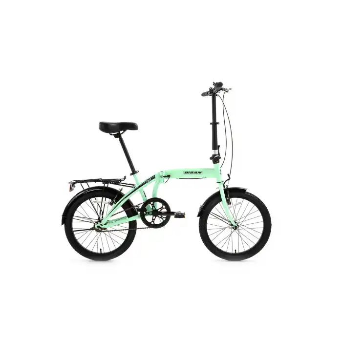 BİSAN TWIN KATLANIR BİSİKLET 32CM V 20 JANT 1 VİTES MİNT YEŞİLYEŞİL SİYAH