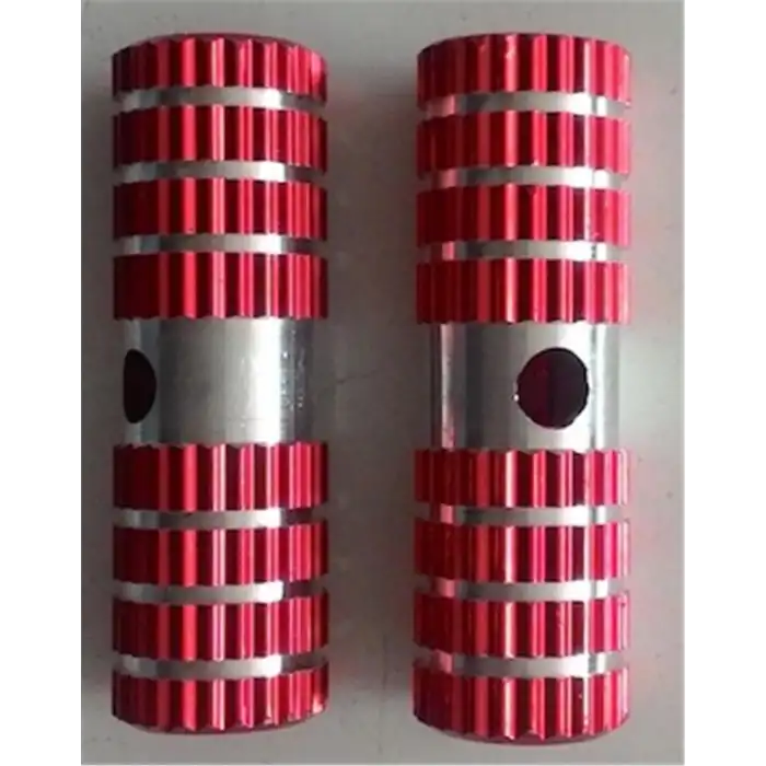 BİSİKLET ARKASI AYAK KOYMA BASAMAK TAKIMI 7,5 CM ALÜMİNYUM KIRMIZI