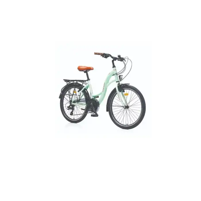 CORELLİ GLOWIE KADIN ŞEHİR BİSİKLETİ 510H V 28 JANT 21 VİTES MİNT YEŞİL KAHVE