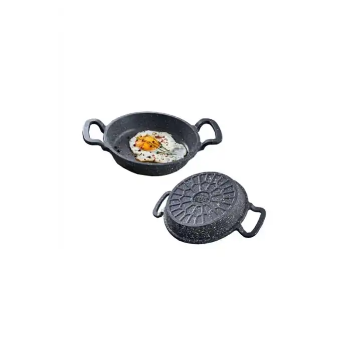 EDA COOKWARE ASYA DÖKÜM SAHAN 24 CM GRİ YUVARLAK ZK-964