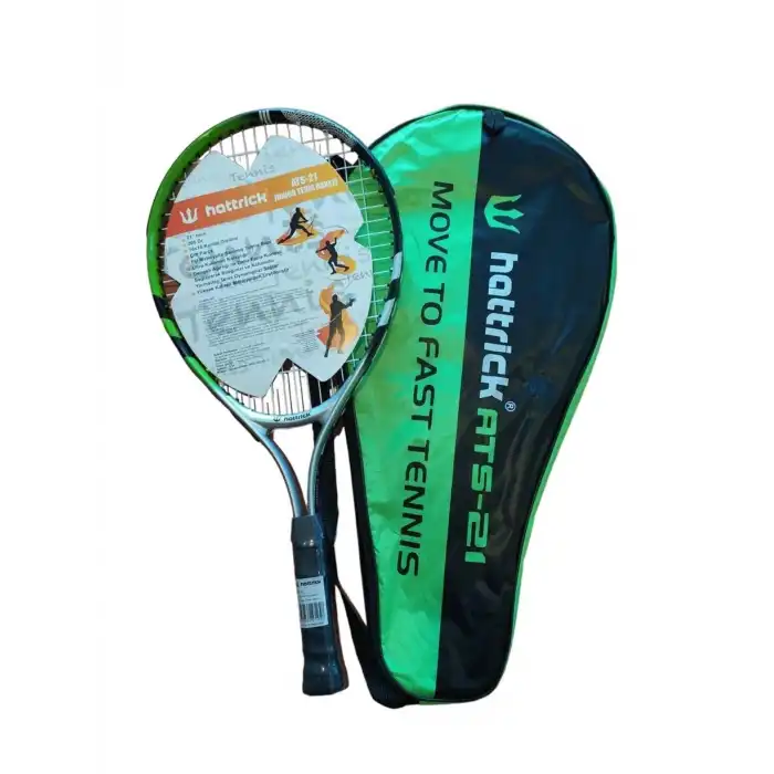 HATTRICK ATS21 JUNIOR TENİS RAKETİ 21 INCH 205GR YEŞİL SİYAH