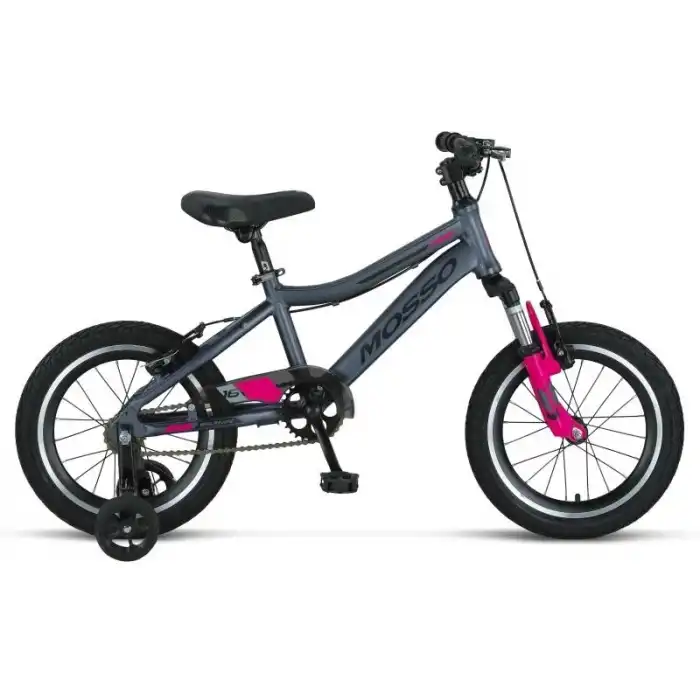 MOSSO WILDFIRE L-16-V KIZ ÇOCUK BİSİKLETİ  255H V 16 JANT ANTRASİT PEMBE