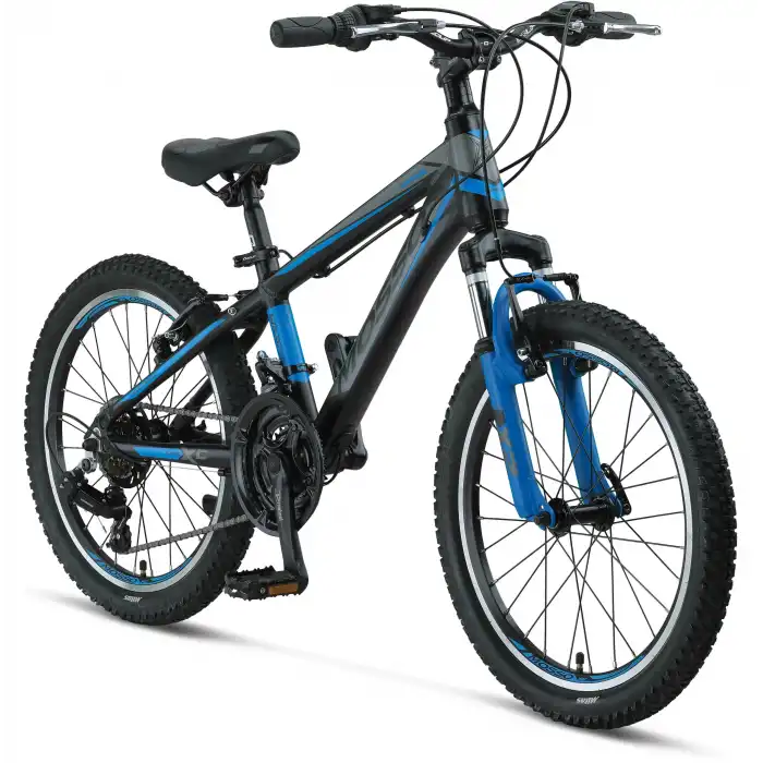 MOSSO WILDFIRE M-20-V ERKEK ÇOCUK BİSİKLETİ  280H 20 JANT SİYAH MAVİ