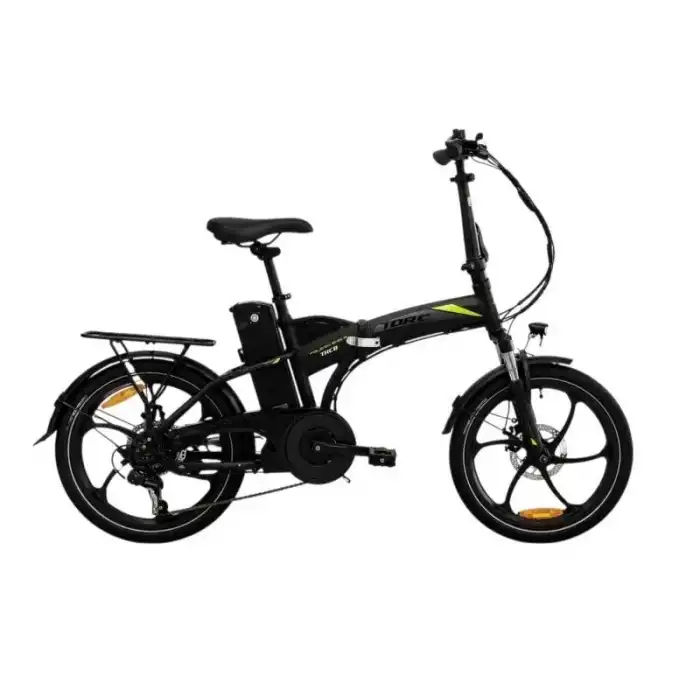 TORC TRC 8  ELEKTRİKLİ KATLANIR BİSİKLET 420H MD 20 JANT 7 VİTES SİYAH YEŞİL