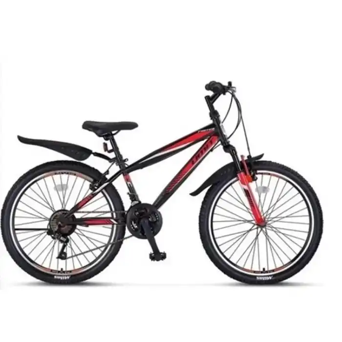 ÜMİT 2468 FASTER ERKEK DAĞ BİSİKLETİ V 24 JANT 21 VİTES SİYAH KIRMIZI