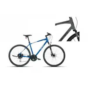 CARRARO SPORTIVE 225 ERKEK ŞEHİR BİSİKLETİ 508H HD 28 JANT 24 VİTES MAT ANTRASİT SİYAH KIRMIZI