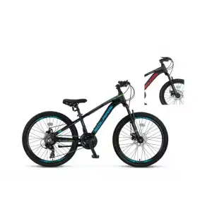 ÜMİT 2451 SOLARIS ERKEK DAĞ BİSİKLETİ 304H MD 24 JANT 21 VİTES BLACK RED