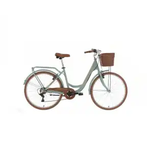 BİSAN SORRENTO-S KADIN ŞEHİR BİSİKLETİ 44CM V 26 JANT 7 VİTES YEŞİL SİLVER