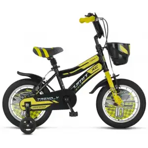 ÜMİT 1402 TREND-Y-BMX-SEPET-V-ERKEK ÇOCUK BİSİKLETİ 14 JANT SİYAH SARI