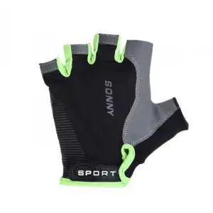 SPORT SONNY XBYC-HJ-1502 KISA PARMAK ELDİVEN L SİYAH YEŞİL