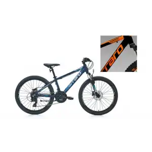 CARRARO FORCE 420 ERKEK DAĞ BİSİKLETİ 325H HD 24 JANT 21 VİTES MAT SIYAH TURUNCU GUMUS