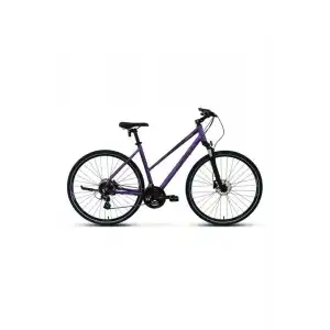 CARRARO SPORTIVE 226 KADIN ŞEHİR BİSİKLETİ 406H HD 28 JANT 24 VİTES MAT MOR KIRIK BEYAZ