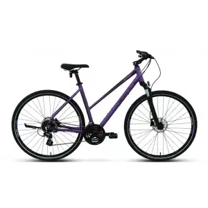 CARRARO SPORTIVE 226 KADIN ŞEHİR BİSİKLETİ 457H HD 28 JANT 24 VİTES MAT MOR KIRIK BEYAZ